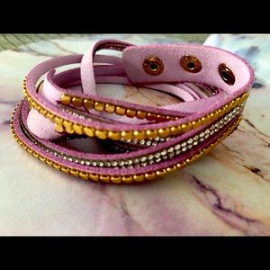 Stunning suede wrap bracelet
